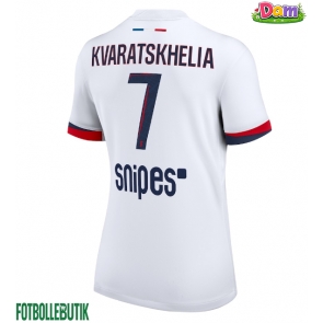 Paris Saint-Germain Khvicha Kvaratskhelia #7 Bortatröja Kvinnor 2025-26 Kortärmad